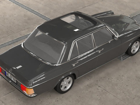 1968-1975 model Mercedes Benz W115 sedan car 3D Model