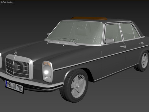 1968-1975 model Mercedes Benz W115 sedan car 3D Model