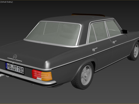 1968-1975 model Mercedes Benz W115 sedan car 3D Model