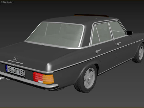 1968-1975 model Mercedes Benz W115 sedan car 3D Model