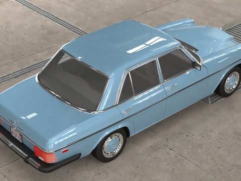 1968-1975 model Mercedes Benz W114 sedan car 3D Модель