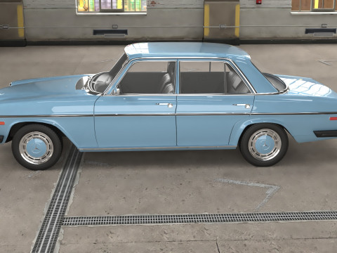 1968-1975 model Mercedes Benz W114 sedan car 3D Модель