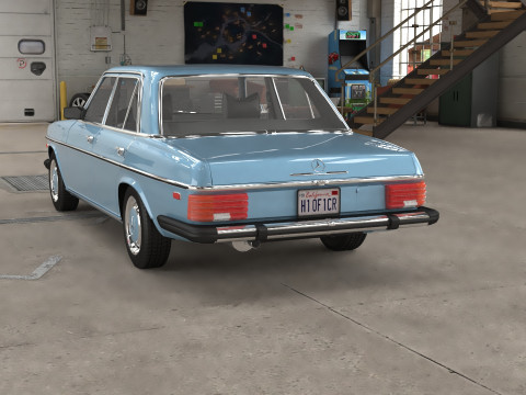 1968-1975 model Mercedes Benz W114 sedan car 3D Модель