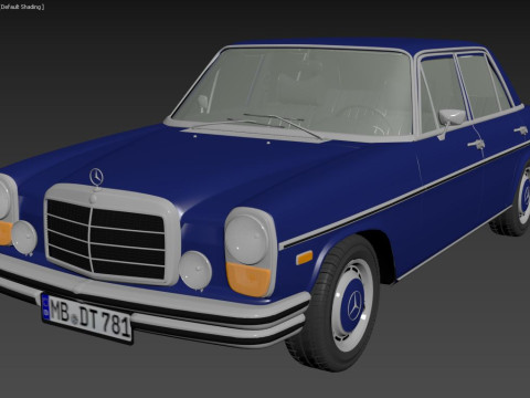 1968-1975 model Mercedes Benz W114 sedan car 3D Model