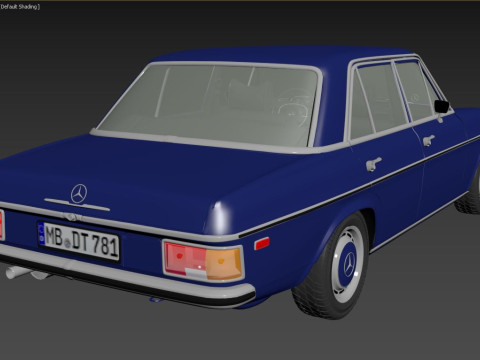 1968-1975 model Mercedes Benz W114 sedan car 3D Model