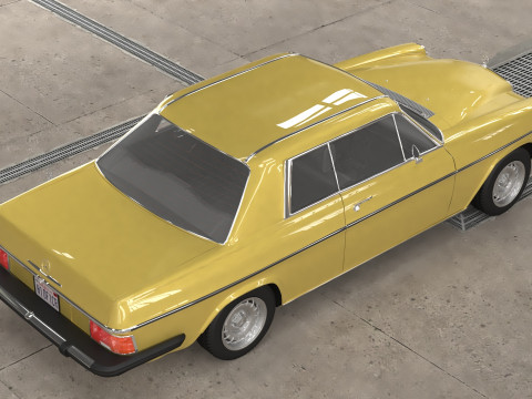 1968-1975 model Mercedes Benz W114 C 280 Coupe 3D Модель