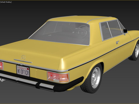 1968-1975 model Mercedes Benz W114 C 280 Coupe 3D Модель