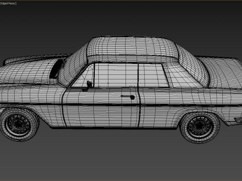 1968-1975 model Mercedes Benz W114 C 280 Coupe 3D Модель