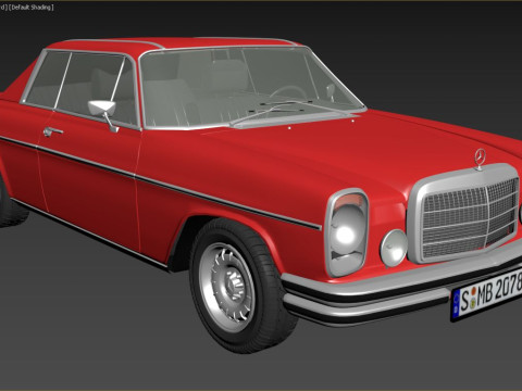 1968-1975 model Mercedes Benz W114 C 280 Coupe 3D Модель
