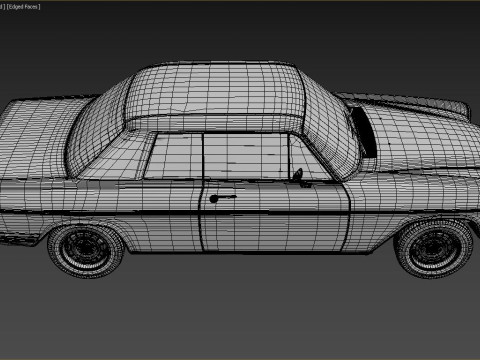 1968-1975 model Mercedes Benz W114 C 280 Coupe 3D Модель