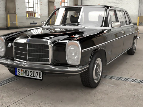 Mercedes-Benz W115 Limousine uit 1968-1975 3D Model