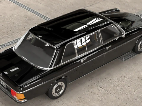 1968-1975 model Mercedes Benz W115 Limousine 3D Model