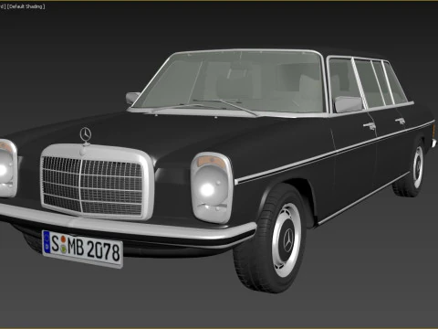 1968-1975 model Mercedes Benz W115 Limousine 3D Model