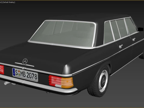1968-1975 model Mercedes Benz W115 Limousine 3D Model