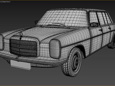 1968-1975 model Mercedes Benz W115 Limousine Model 3D
