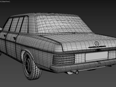 1968-1975 model Mercedes Benz W115 Limousine 3D Model
