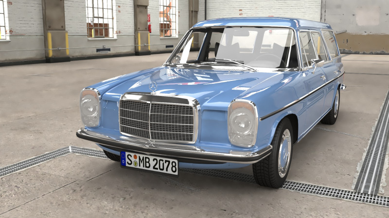 1968-1975 model Mercedes Benz W115 Binz Kombi Modelo 3D .c4d .max .obj .3ds .fbx .stl .blend