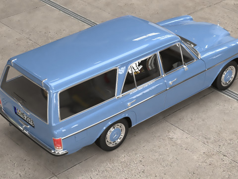 1968 1975 model Mercedes Benz W115 Binz Kombi 3D in 3DExport