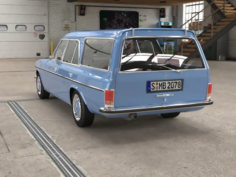 1968-1975 model Mercedes Benz W115 Binz Kombi 3D Model