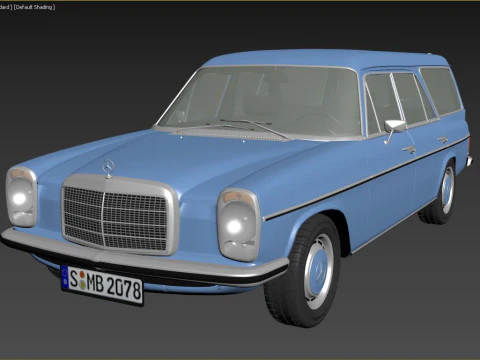 1968-1975 model Mercedes Benz W115 Binz Kombi 3D Model