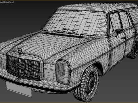 1968 1975 model Mercedes Benz W115 Binz Kombi 3D in 3DExport