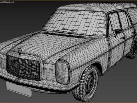 1968-1975 model Mercedes Benz W115 Binz Kombi 3D Model