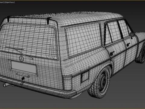 1968-1975 model Mercedes Benz W115 Binz Kombi 3D Model