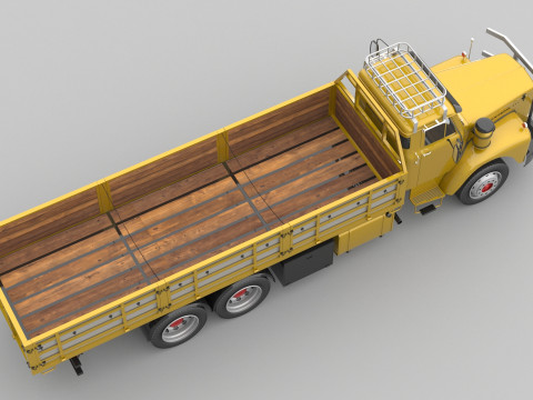 1975 Truck flatbed 3D 모델