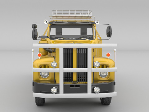 1975 Truck flatbed 3D 모델
