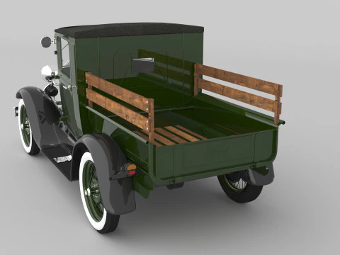 1929 Model A Pickup 3D Model