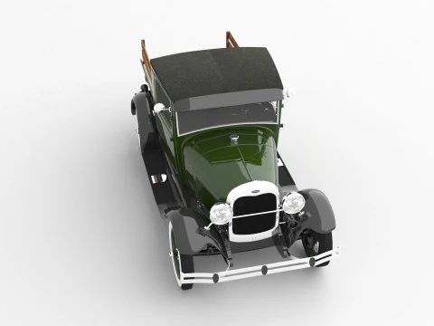 1929 Model A Pickup 3D Model