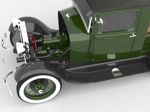 1929 Model A Pickup 3D Model