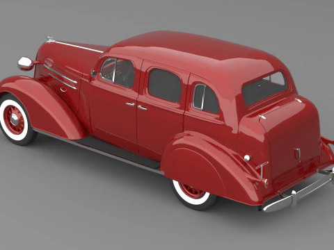 1936 Chevrolet Master De Luxe 4 Door Sports Sedan 3D Model