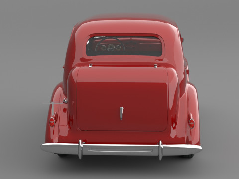 1936 Chevrolet Master De Luxe 4 Door Sports Sedan 3D 模型