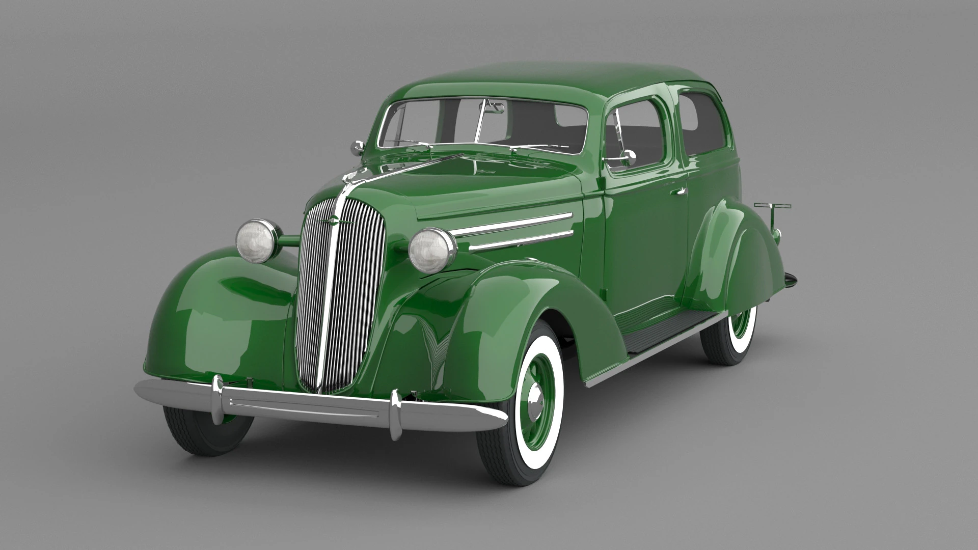 1936 Chevrolet Master Deluxe Town Sedan 3D Model .c4d .max .obj .3ds .fbx .stl .blend 