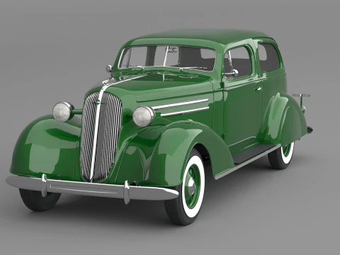 1936 Chevrolet Master Deluxe Town Sedan 3D Model