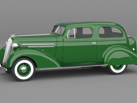 1936 Chevrolet Master Deluxe Town Sedan Modelo 3D
