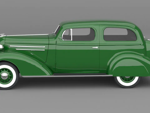 1936 Chevrolet Master Deluxe Town Sedan 3D Model
