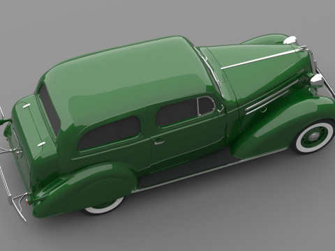 1936 Chevrolet Master Deluxe Town Sedan Modelo 3D