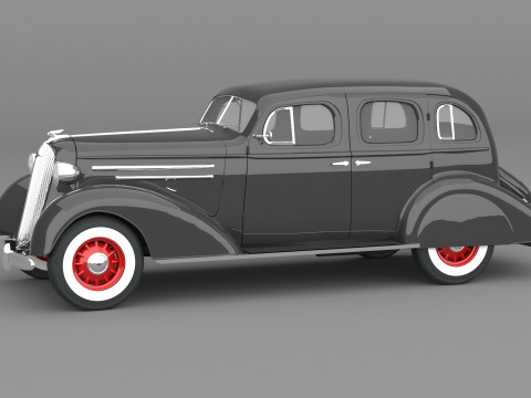 1936 Chevrolet Standard Sedan 3D 模型