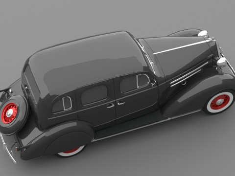 1936 Chevrolet Standard Sedan 3D 模型