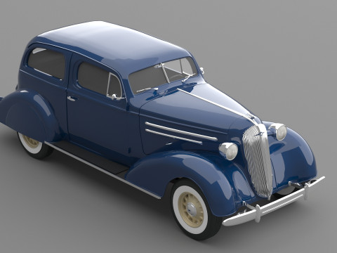 1936 chevrolet standard sedan 2 door Modelo 3D
