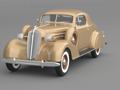 1936 Chevrolet Master De Luxe sport Coupe 3D Model