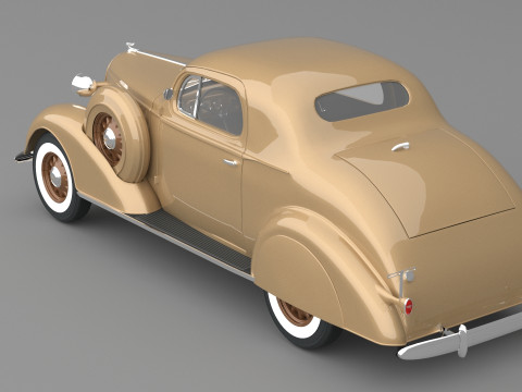 1936 Chevrolet Master De Luxe sport Coupe 3D Model