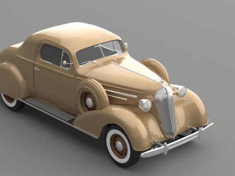 1936 Chevrolet Master De Luxe sport Coupe 3D Model