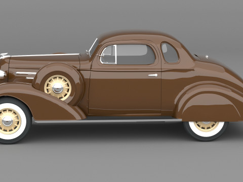 1936 Chevrolet Coupe Five Window Model 3D