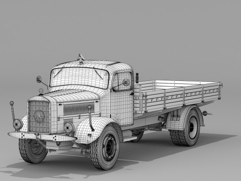 1943 Mercedes Benz L 4500 S 3D 模型