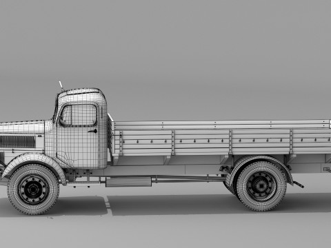 1943 Mercedes Benz L 4500 S 3D 模型