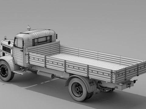 1943 Mercedes Benz L 4500 S 3D 模型