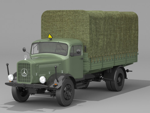 1943 Mercedes Benz L 4500 S 3D Model